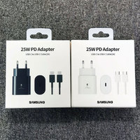 Samsung 25W PD Super Fast Charger Adapter Type C Cable For Galaxy S20 S21 S22 S23 S24 Note 20 Ultra 10 FE Z Flip Fold 6 5 4 3 2