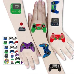 Game on Birthday Party Decoration Tattoo Stickers Kids Favorite Party Supplies Boys Game Handle Sticker DIY Event Birthday Gifts