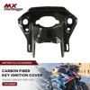 실제 탄소 섬유 키 점화 커버, 혼다 CB650R CBR650R 2019-2023 오토바이 액세서리, 프론트 탱크 스위치 키 커버 1