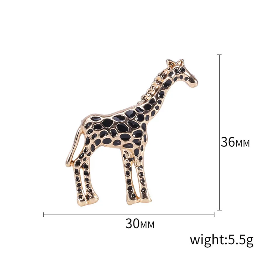 المينا الزرافة دبابيس للنساء للجنسين اللؤلؤ الحيوان دبوس الغزلان التلبيب دبابيس مأدبة حقيبة ظهر للحفلات هدايا مجوهرات اكسسوارات #6
