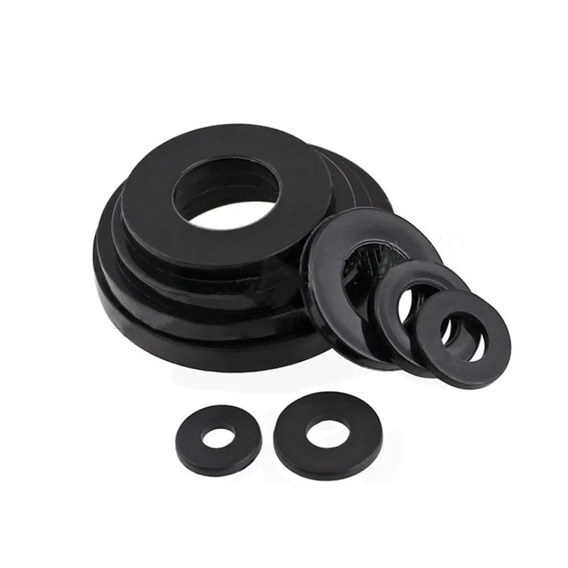 Conjunto de arruela plana de nylon preto, 780 peças m2 m2.5 m3 m6 m8 m10 m12 arruela plana de plástico espaçador plano kit de anel de vedação de isolamento