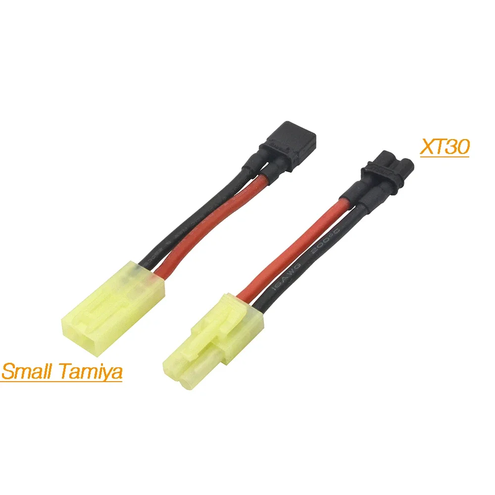 Small Tamiya To XT30 Plug Connector Adapter for Airsoft AEG RC Plane Car Battery Charger ESC Drone Motor