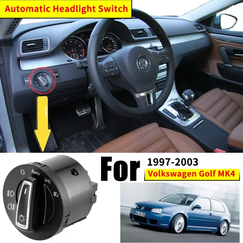 For Volkswagen VW Golf R32 Mk4 1997~2003 2002 2003 Headlight Automatic Switch Car Accessories Auto Light Upgrade Modificati