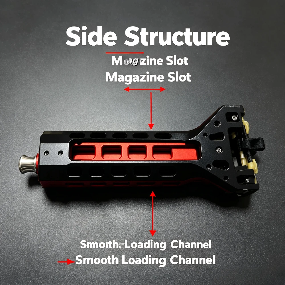 2026 Adult Automatic Loading Magazine Slingshot Toy, High‑Precision Outdoor Shooting Game Competition Sport Gear