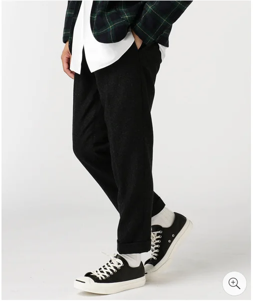 

New 20AW Loose Tapered Casual Pants Classic Versatile Nine-Piece Loose Fit Japanese Trendy Brand Youthful Vitali Sle Thic...