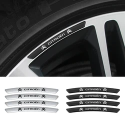 4/8pcs Car Tire Rim Aluminum Sticker Decal Racing Rim Decorative Sticker For Citroen C1 C2 C3 Grand C4 Picasso C4L VTS C-ELYSEE