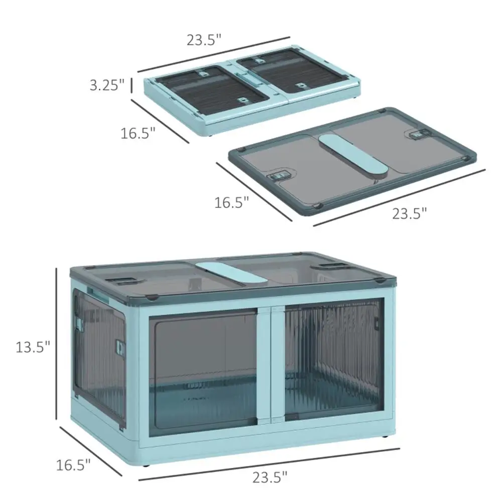 Blue Storage Bins for Home Organizing - Durable and Stylish  Shipping Only)