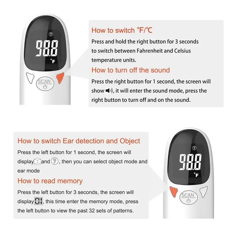 Y42A-Pet Only Thermometer, Cat And Dog Ear Temperature Monitor, Dogs Or Cats Compatible