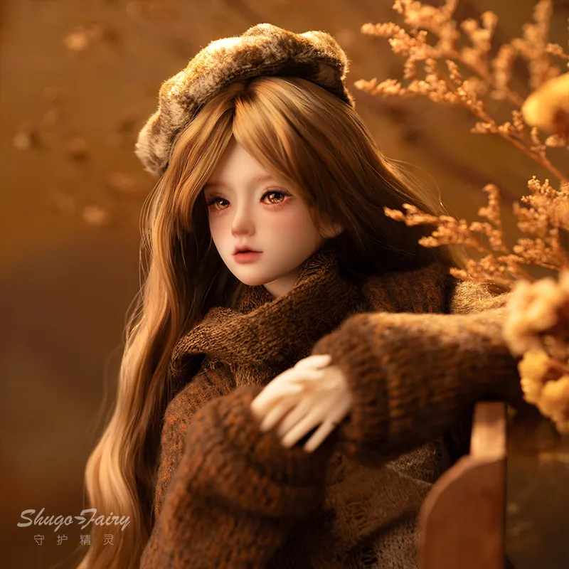 Bambola Bjd in quattro parti nella serie di colori di Wanqiu Maillard Letterary Girl Sd realizzata a mano nuovi giocattoli alla moda personalizzati in regalo in magazzino