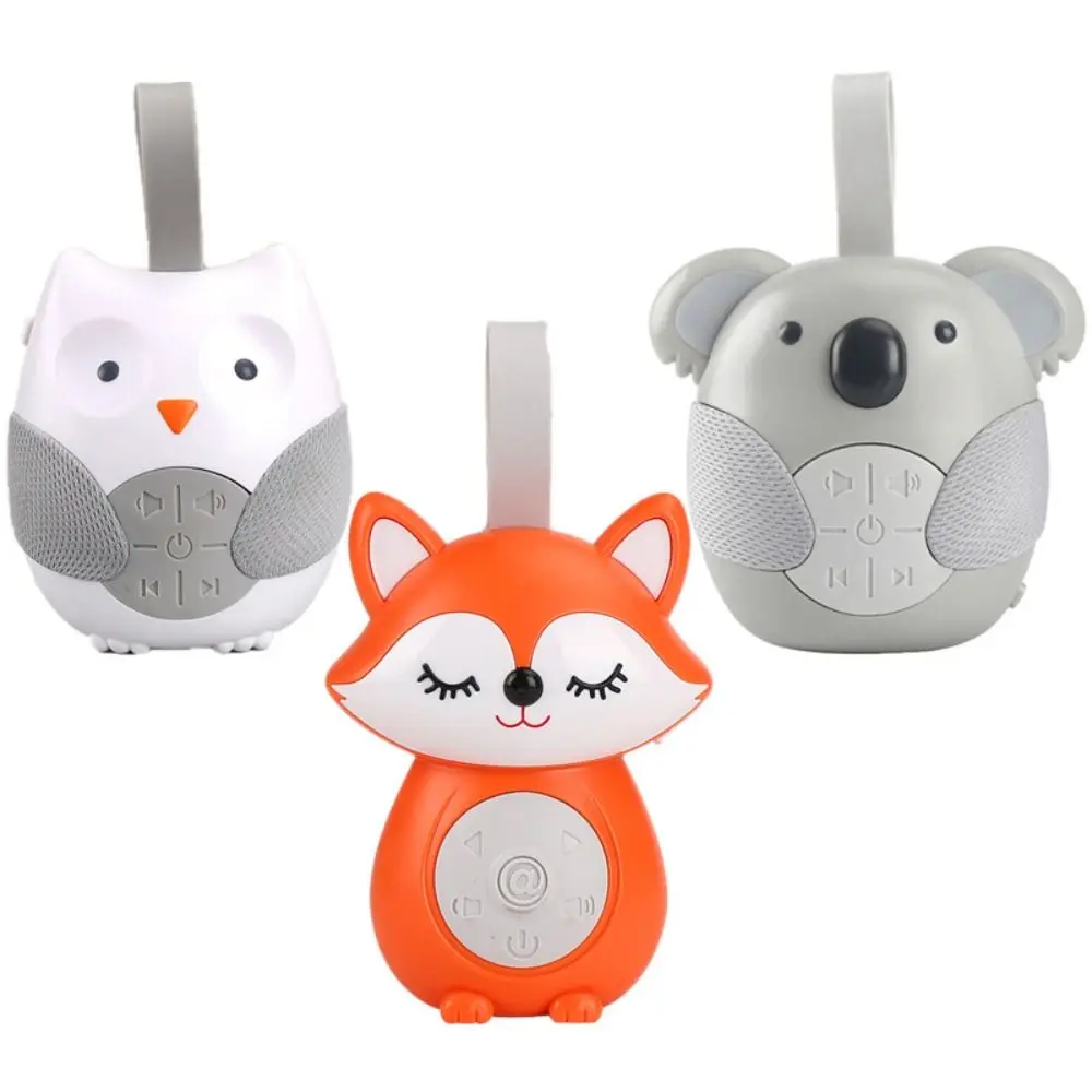 Máquina de ruído para bebês com desligamento cronometrado, música com 5 luzes com ruído branco, chupeta para bebês, coruja/koala, portátil, máquina de som para dormir, crianças