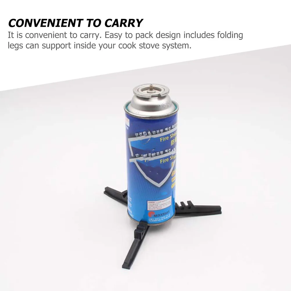 

2Pcs Folding Stove Stand Lightweight Nylon Canister Stand for Camping Gas Tank Stabilizer Portable Outdoor Cooking Tripod
