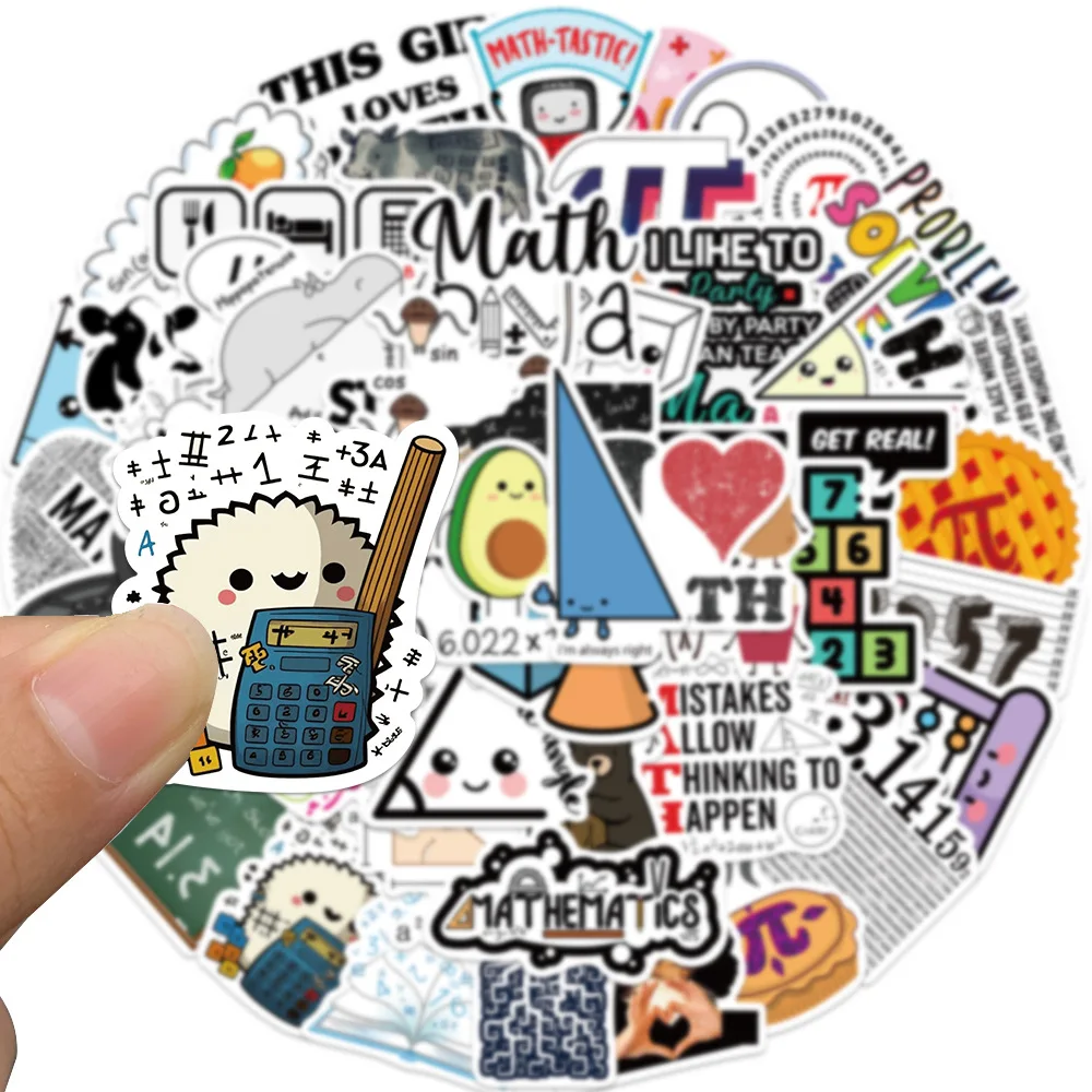 

50 шт., математические наклейки для гитары