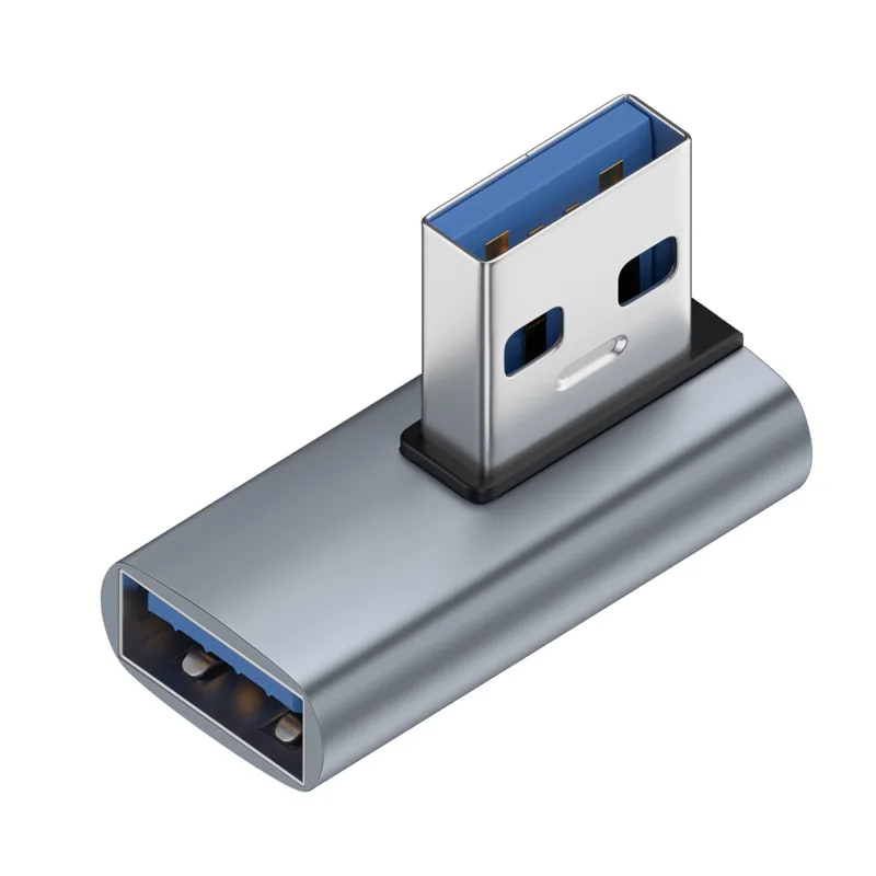 USB 3.0 ذكر إلى أنثى 90 درجة الزاوية اليمنى تمديد محول الكوع 10Gbps لأجهزة الكمبيوتر المحمول طابعة ماوس لوحة المفاتيح القرص الصلب المحمول #6