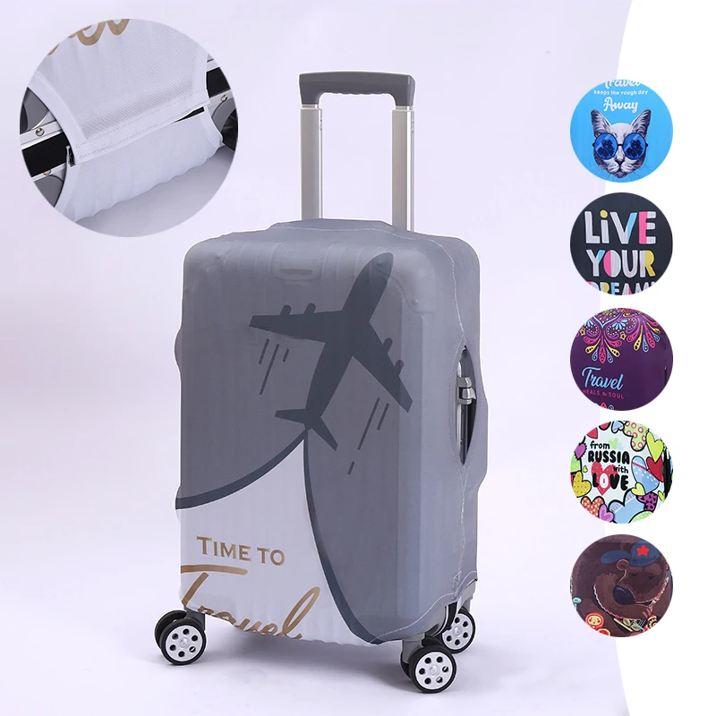 18-32 Inch Koffer Schutzhülle Elastische Gepäck Protector Cartoon Herz Bär Gedruckt Trolley Staub Abdeckung Reise Zubehör