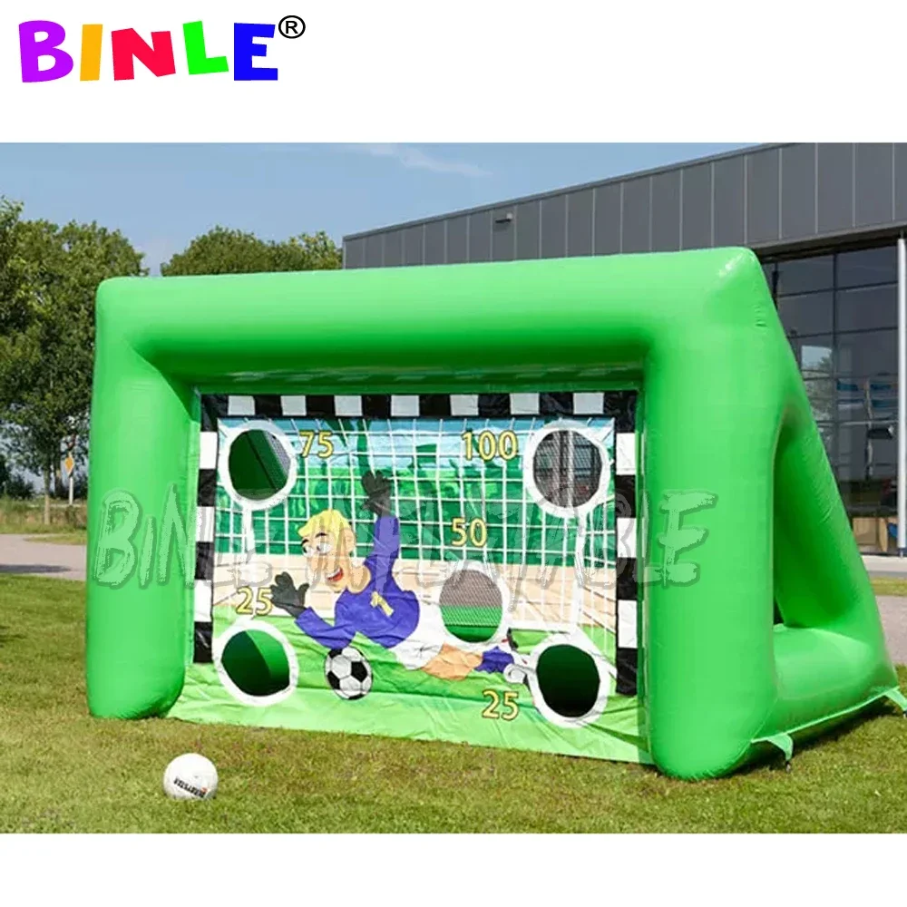Jeu de lancer de Football gonflable 4x2m, cible de Football gonflable Portable, but de tir de Football pour jeux de Sports de plein air