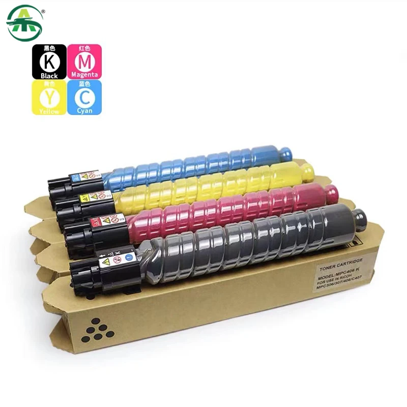 1PC BK260 CMY110g MPC306 MPC Toner Cartridge For Ricoh Aficio MP C306 307 406 407 Toner Powder Copier Supplies Compatible