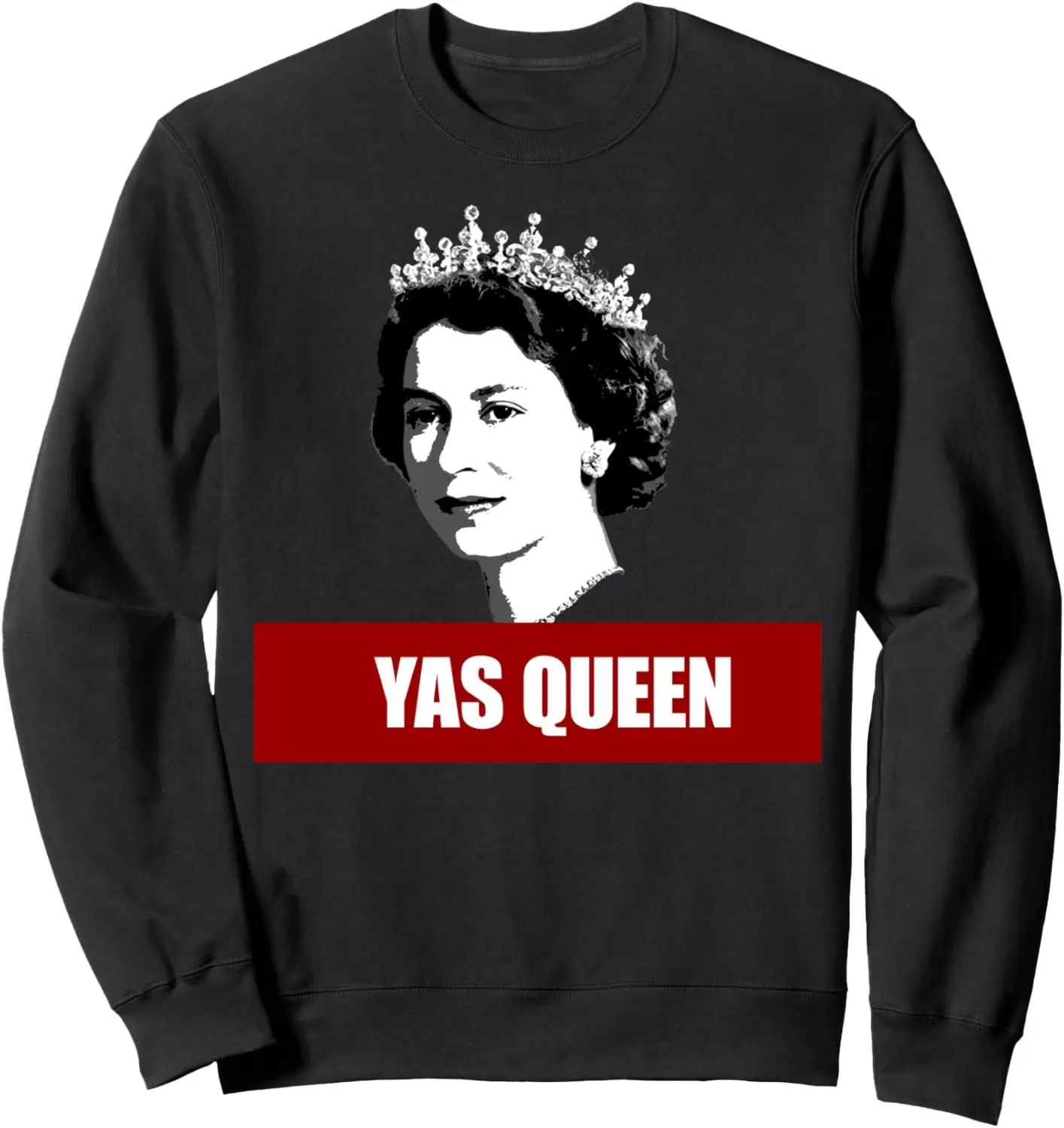 

Английская толстовка YAS QUEEN Elizabeth II, забавная толстовка с британской короной