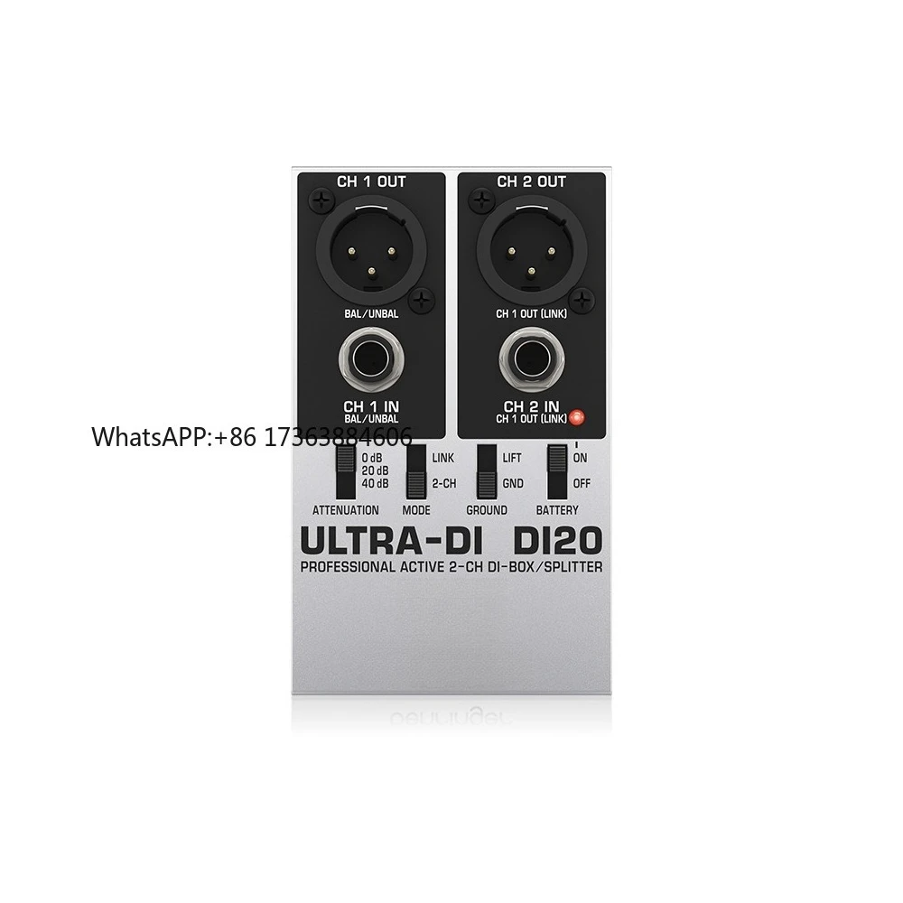 

Активный 2-канальный DI-бокс DI20 Ultra-DI 2026 для электрогитаристов и сценического музыкального оборудования (системы PA)