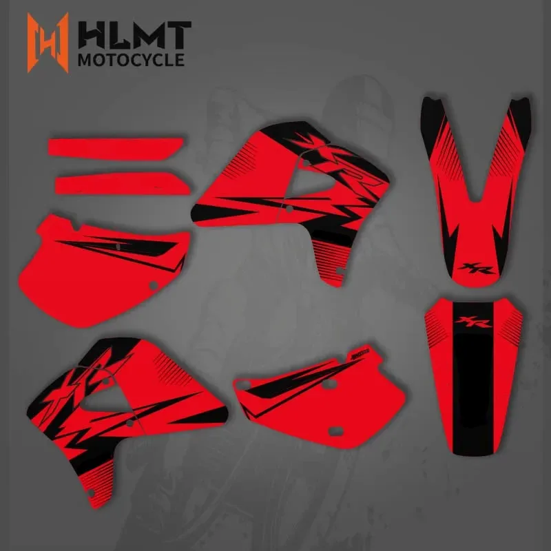 HLMT GRAPHICS & BACKGROUNDS DECALS STICKERS Kits For Honda XR650R 2000 2001 2002 2003 04 05 06 07 08 2009 XR650 R XR 650R