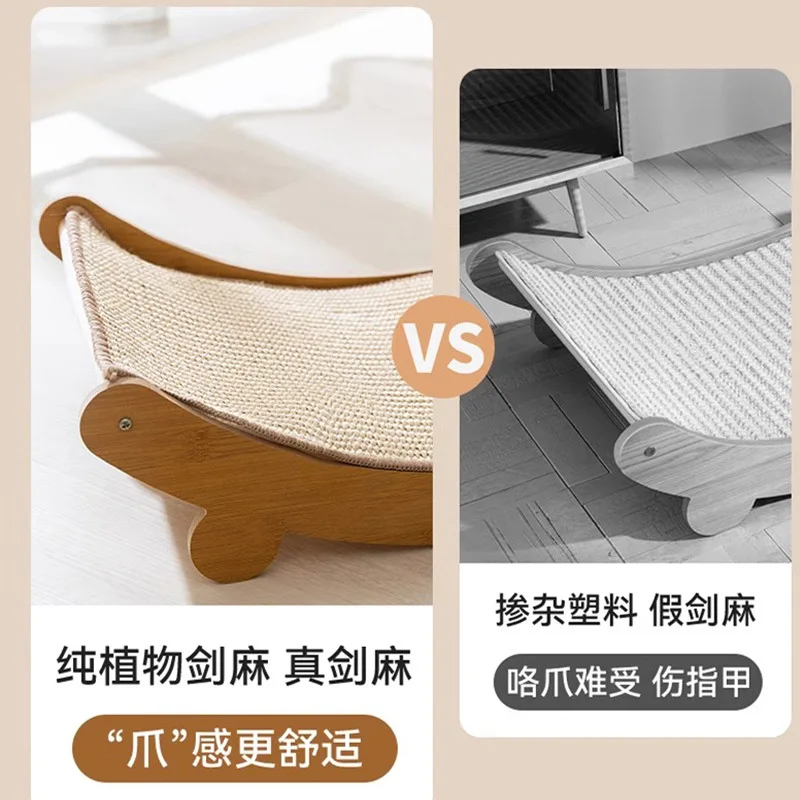 Sisal Hemp Mat Cat Scratching Board Does Not Shed Debris, Cat Scratching Pillar, Cat Nest Integrated Vertical Recliner