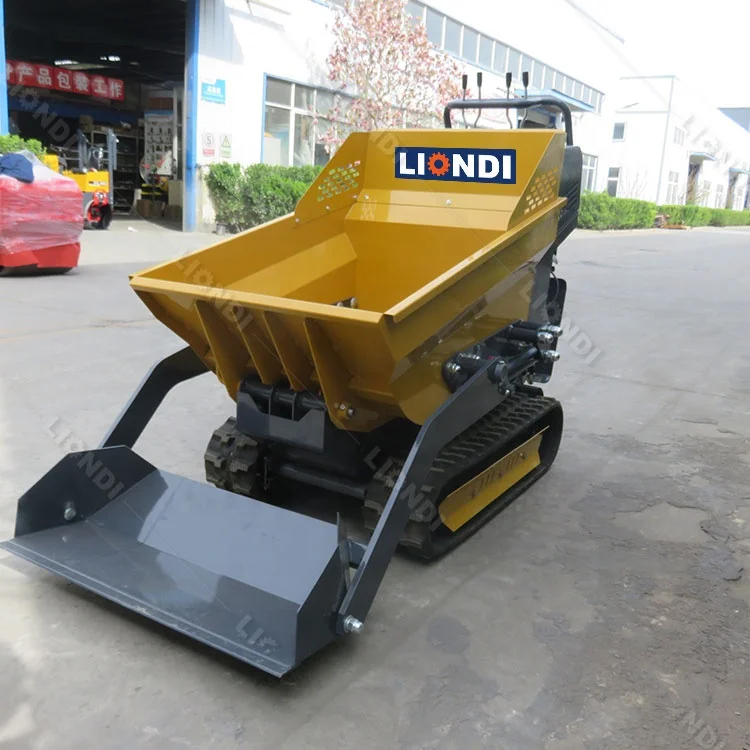 500KG Hydraulic Small Truck Loader Crawler Dumper Wheelbarrow