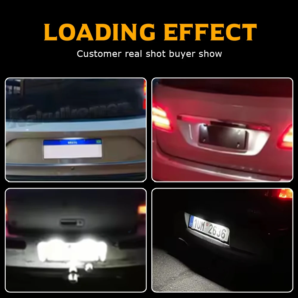Auto Parking Lamp High Quality 2PCS LED Number Plate License Plate Lights  For Seat Ibiza MK4 IV 6J 6P 5-door 2008-2016