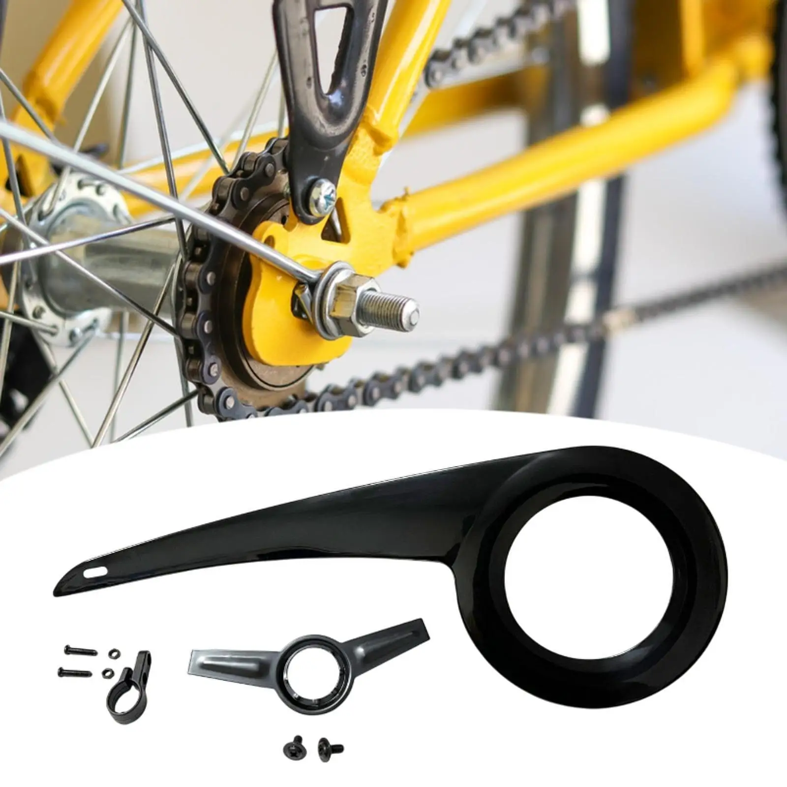 

Bike Chain Guard Sprockets Chainring Protector Easy Installation Case 32T-38T Bicycle Components Commuting Bike Chain Cover