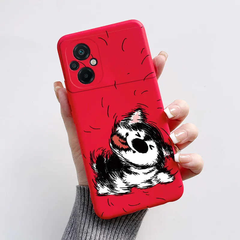 Per Xiaomi POCO M5 custodia Cute Cartoon Cat Fox Soft Silicone Coque per POCO M5 M5S M4 Cover TPU Fundas protettivo per custodia POCO M5