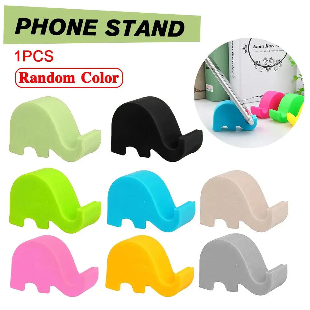 Support de bureau en forme d'éléphant pour téléphone portable, socle en plastique pour tablette, universel, écologique et stable, T4A8