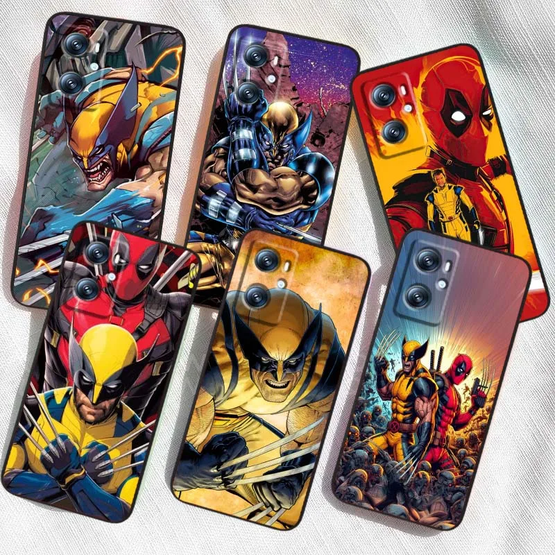 

Marvel Wolverine Anime For OPPO Reno 7 A96 A40 A58 5 6 Realme GT A74 A78 Neo2 A74 A78 Find X5 X3 X7 X8 Black Phone Case