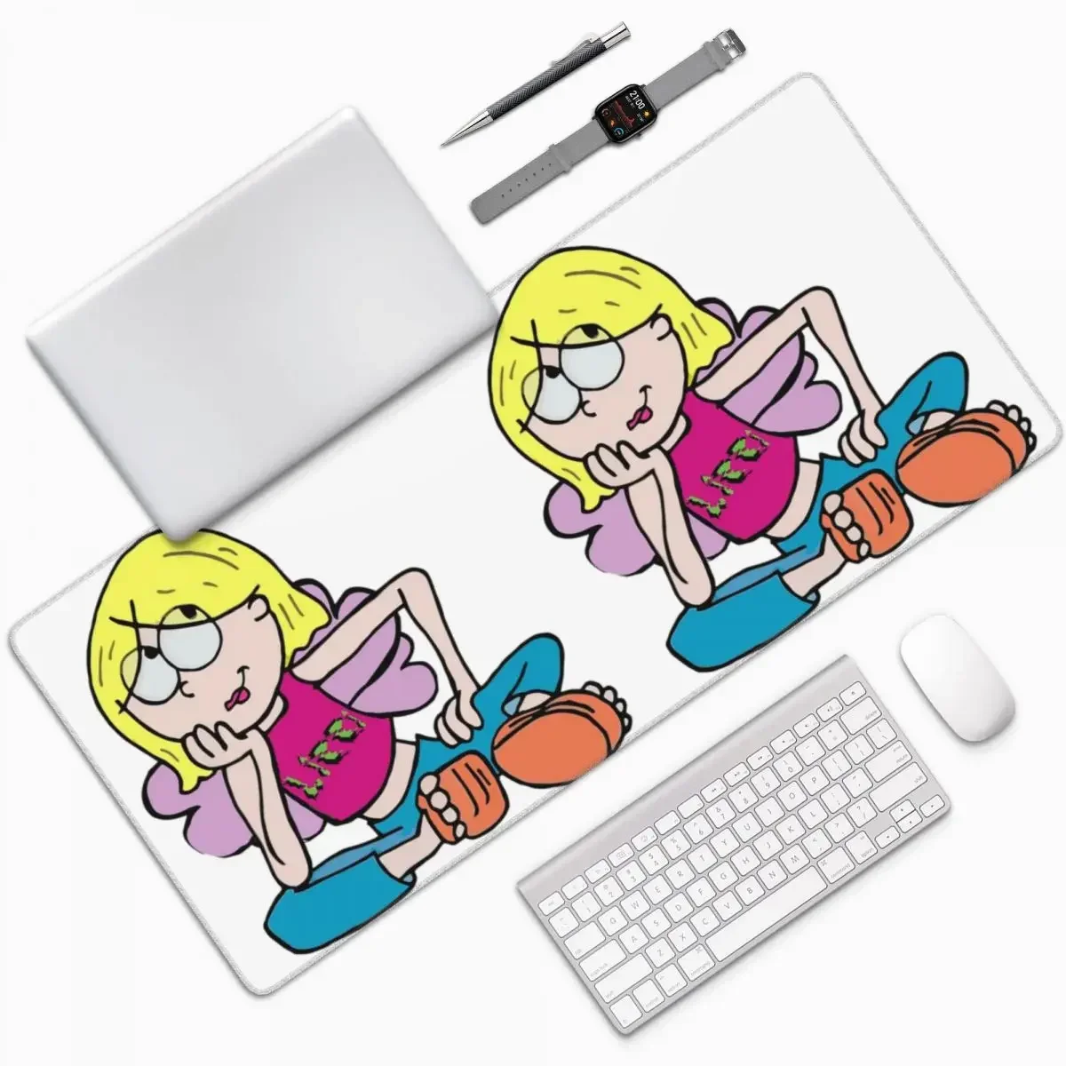 Lizzie Mcguire Large Mouse Pad Computer Keyboard Mouse Mat Gamer PC Laptop Desk Mat Office Accessories Table Mats