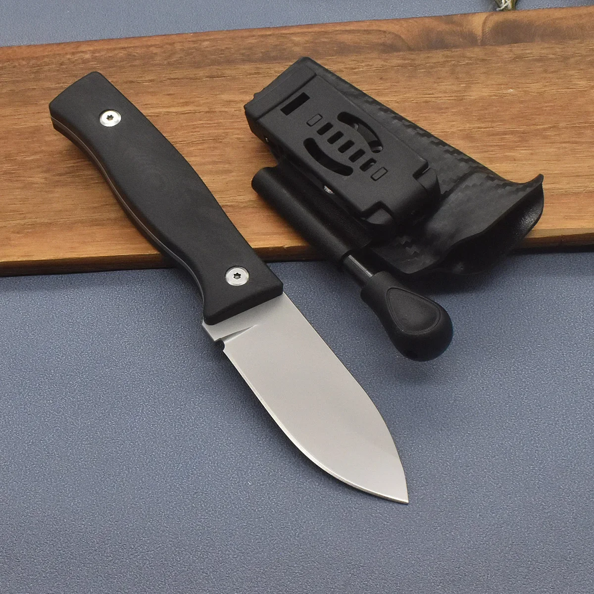 

Multi-purpose Straight Knife 8Cr13Mov Blade G10 Handle Ideal for Hiking Equipment Perfect Choice for Professionals Enthusiasts