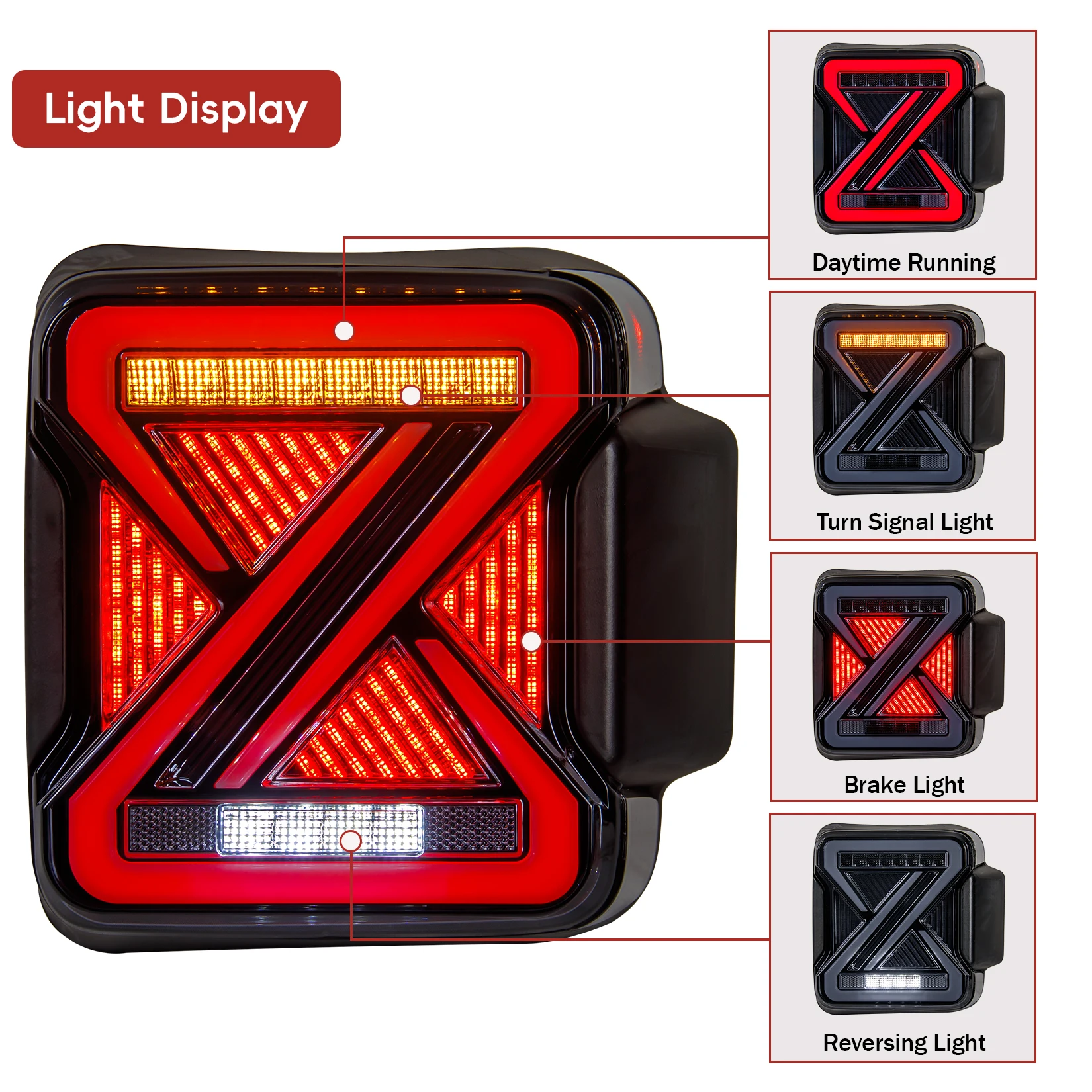 

LED Tail Lights for RAV4 2019-2023 - Dynamic Sequential Turn Signals with Smoked Lens | Upgrade Kit