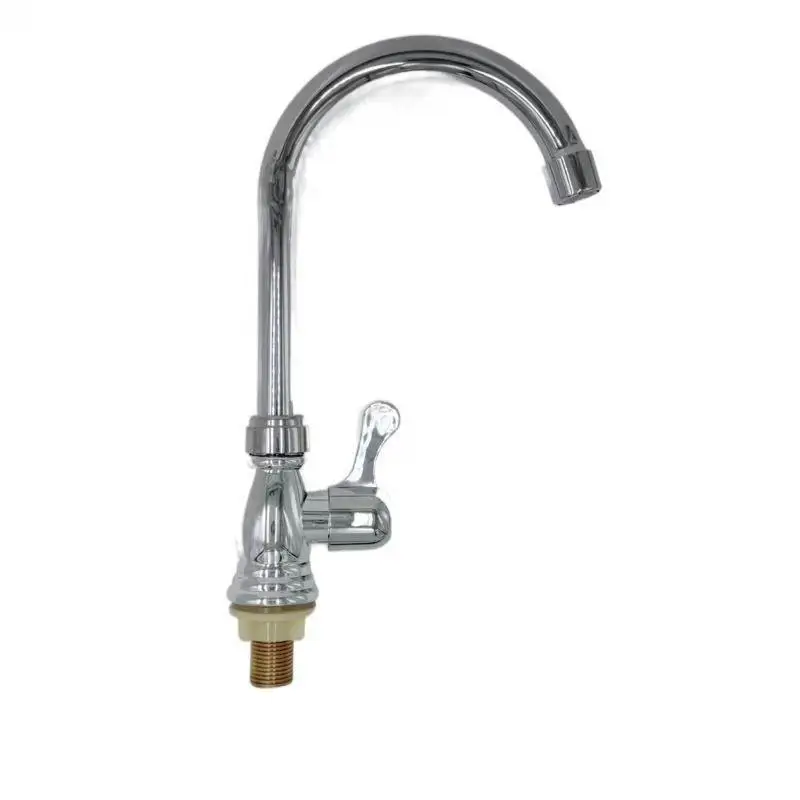 Stainless Steel Cold Water Faucet Basin Tap Single Inlet Kitchen Bathroom Sink Mixer Plumbing Fixture Home Accessory