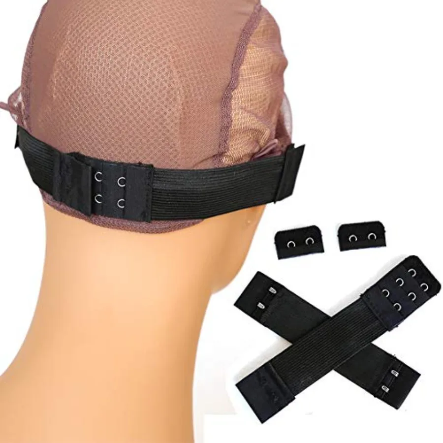 

Wig sewing application: elastic band with hooks, black, 1.2-inch width × 9.5-inch length, adjustable stretch for lace closure a