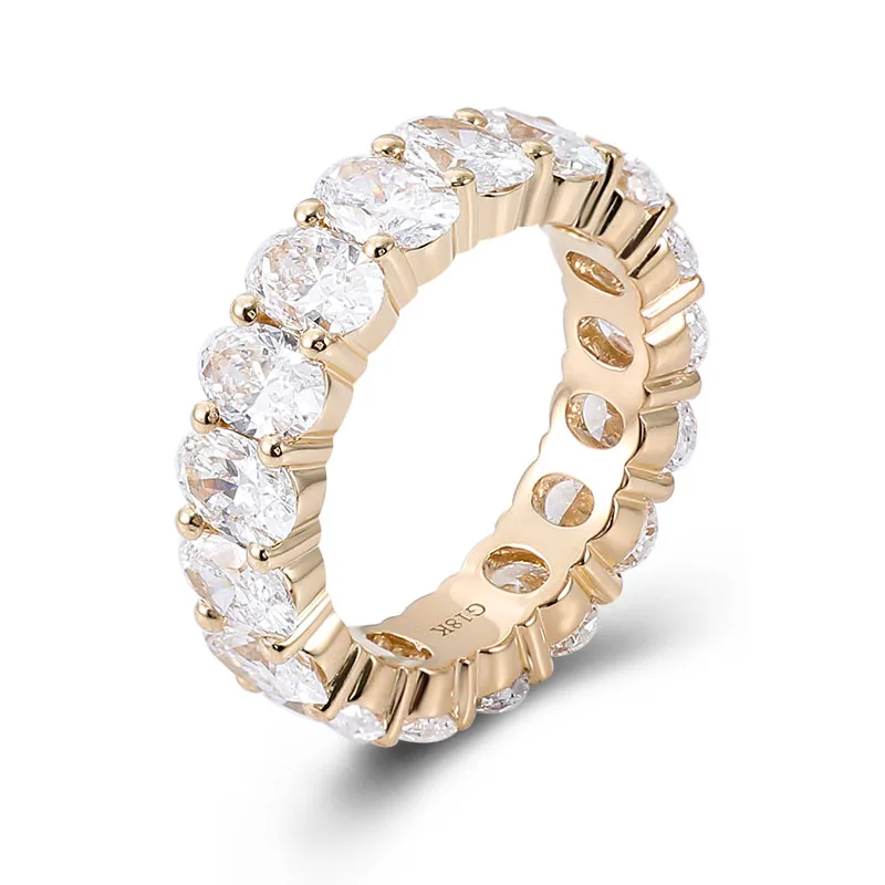 

Роскошные кольца Provence, 10K, 14K, 18K, золото DEF/VS1, выращенные в лаборатории бриллианты, овальные бриллиантовые кольца для женщин, полнодиапазонные персонализированные на заказ