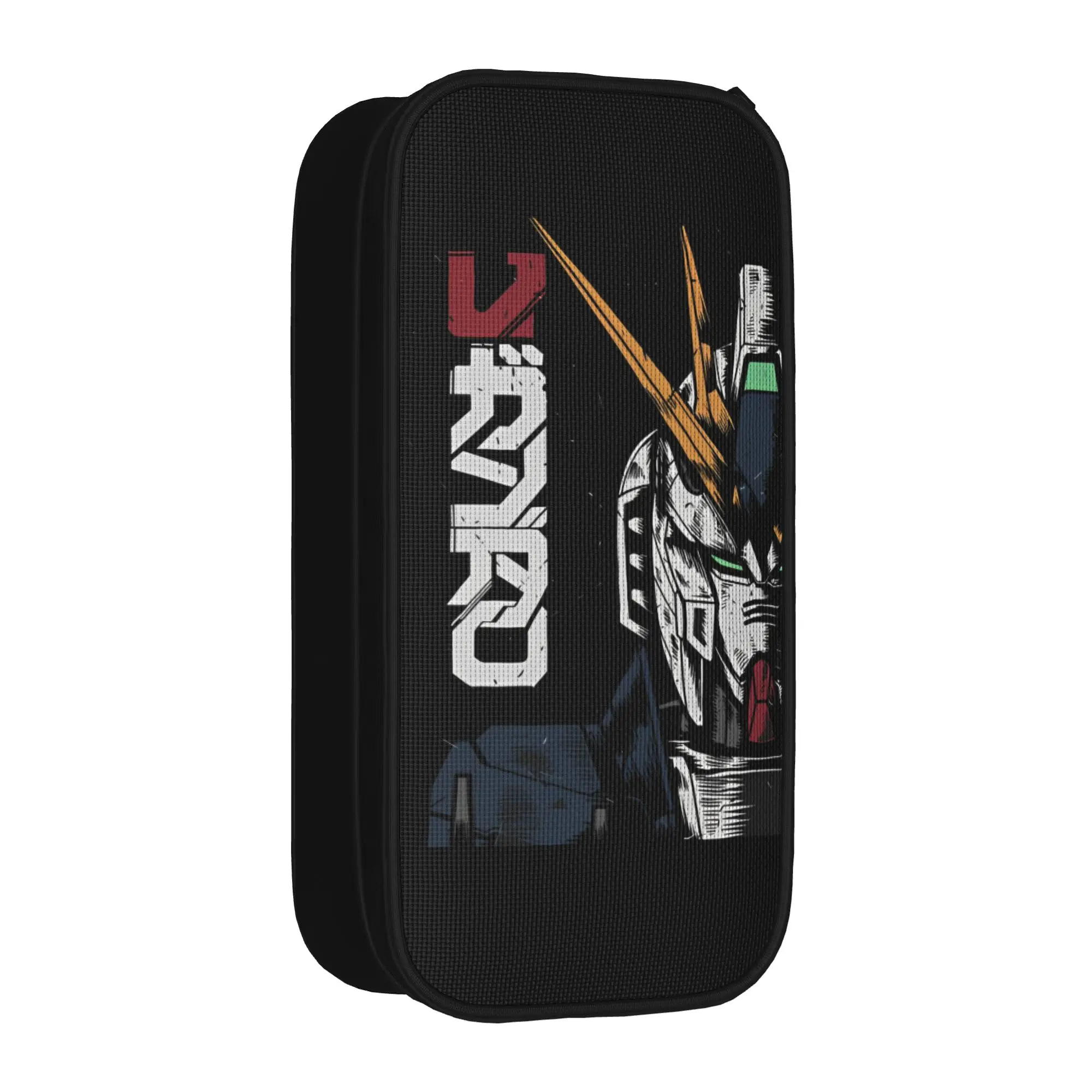MOBILE SUIT GUNDAMs manga anime Pencil Case Double Layer Large Capacity School Accessories Pen Case Amazing Gift