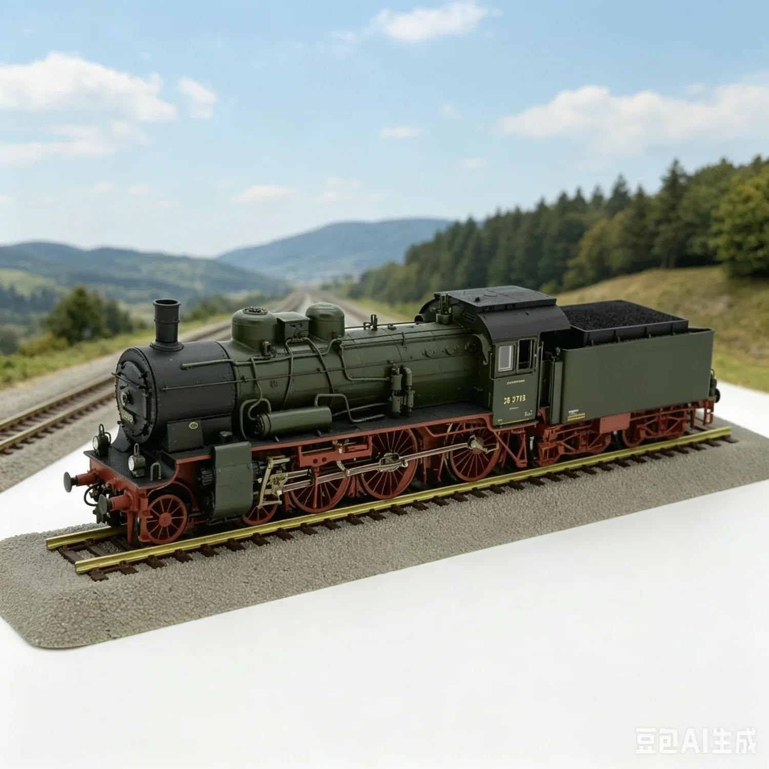 ROCO HO 1/87 Toy Train 71396 BR38 P8 Steam Locomotive with Digital Sound Effects A Model Train for Adults and A Great Toy Gift