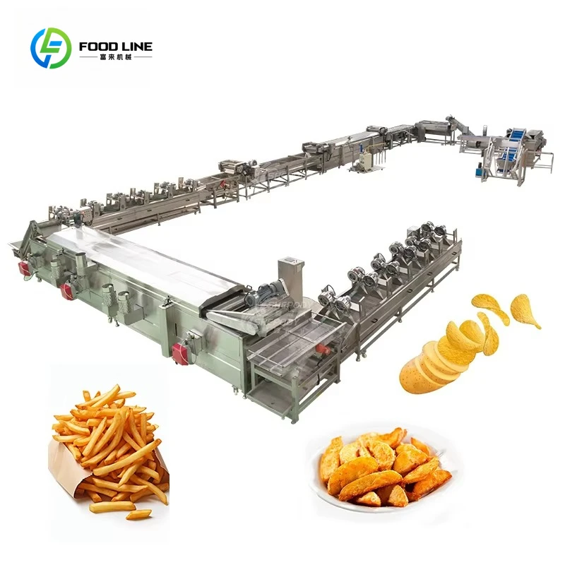 Línea de producción de freír patatas fritas completamente automática, Pringles eléctricos, patatas fritas, equipo de máquina para hacer patatas fritas