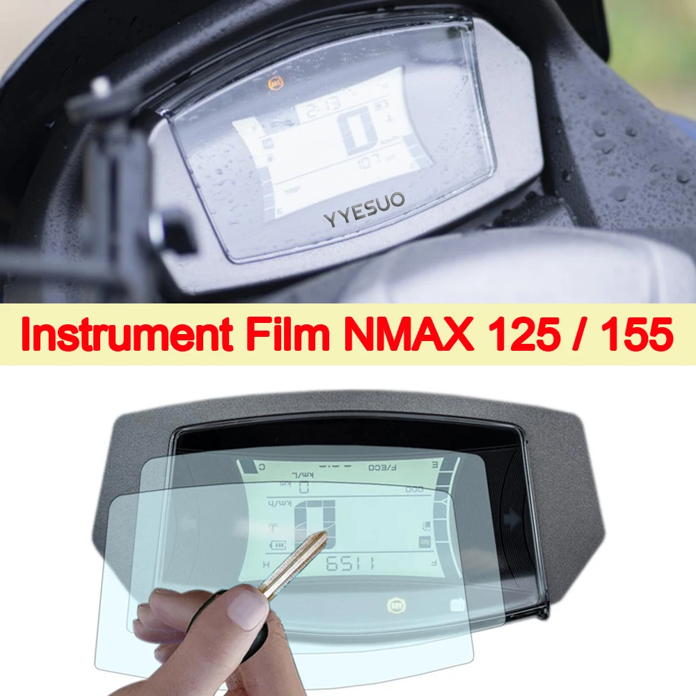 For Yamaha NMAX 125 Motorcycle TPU Instrument Panel Scratch Protector NMAX125 NMAX155 nmax Dashboard Screen Protective Film Part