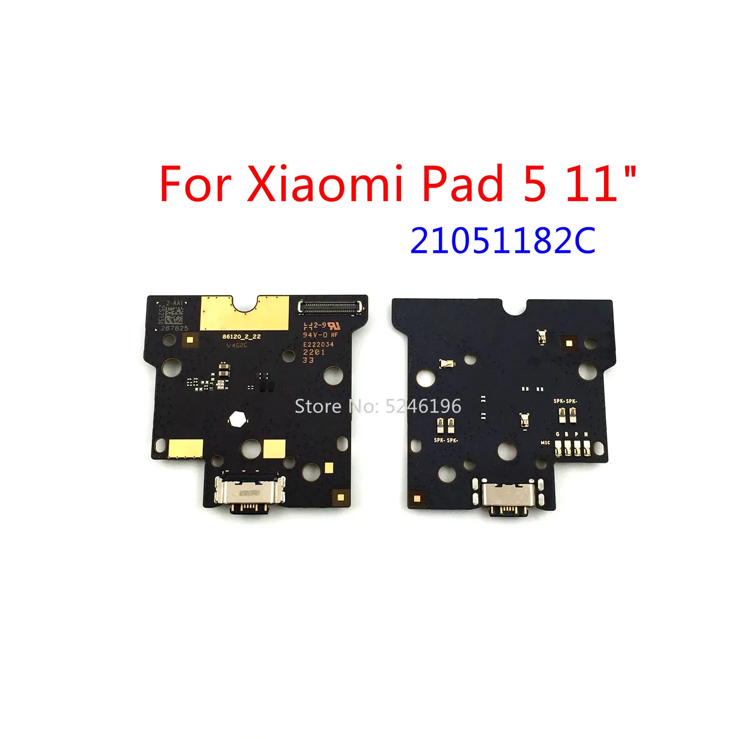 

1 шт. USB-порт для зарядки, базовый разъем для зарядного устройства для Xiaomi Mi Pad 5, Xiaomi Pad 5, 11 дюймов, запасная часть ﻿