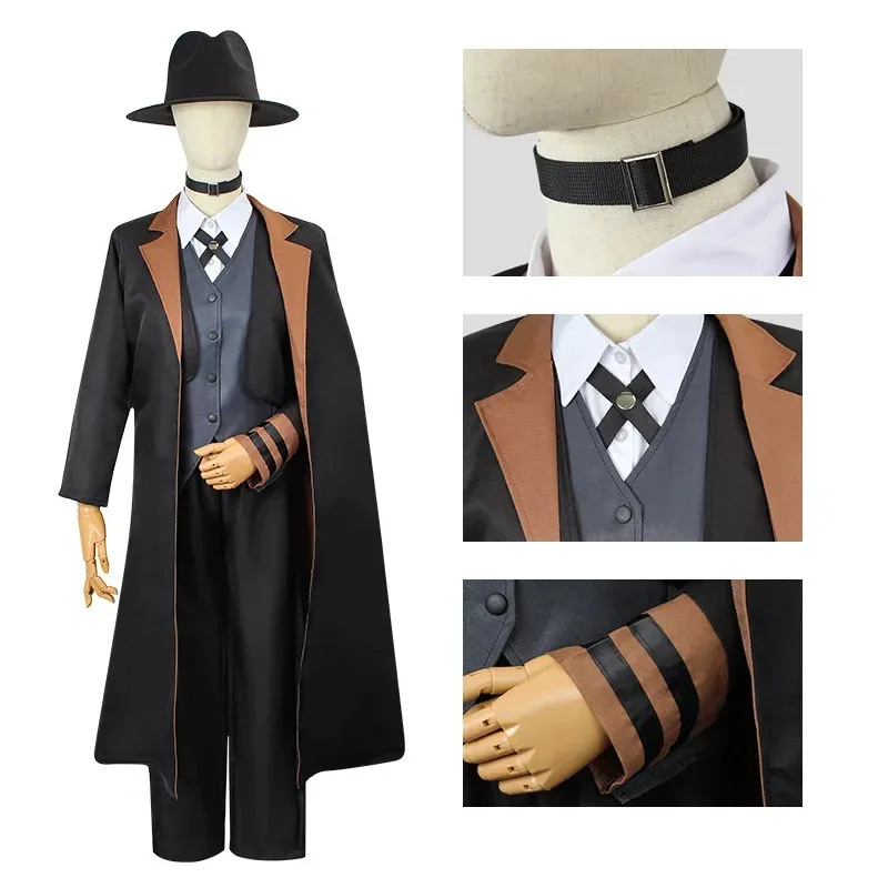 

2025 New Nakahara Chuuya Cosplay Costume Men Women Suit Dazai Osamu Manga Japanese Anim Bungou Stray Dogs AA