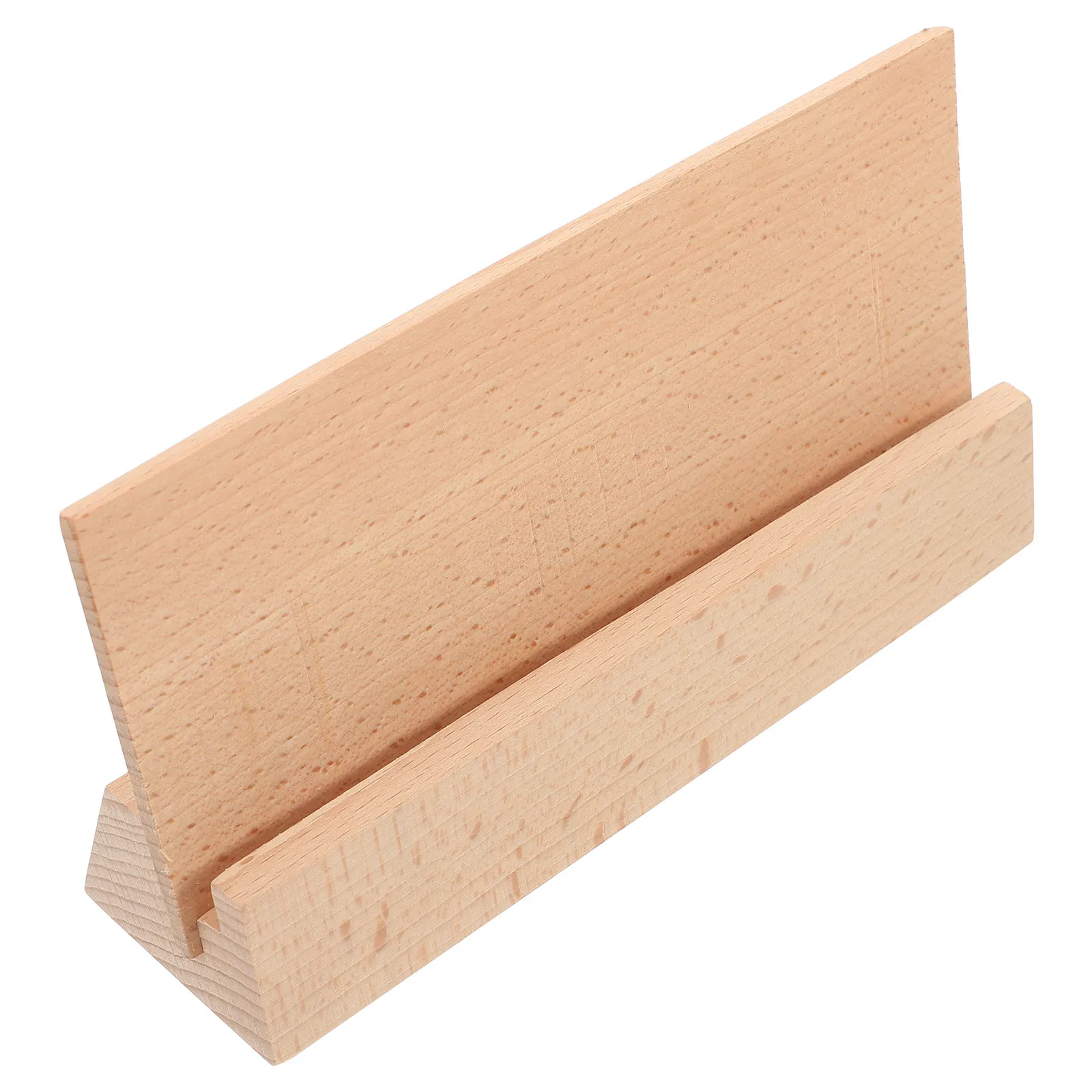 

Sturdy Wooden Calendar Stand Card Holder Photo Clip Memo Organizer Desktop Display Stand for Home Office Tabletop Greetings