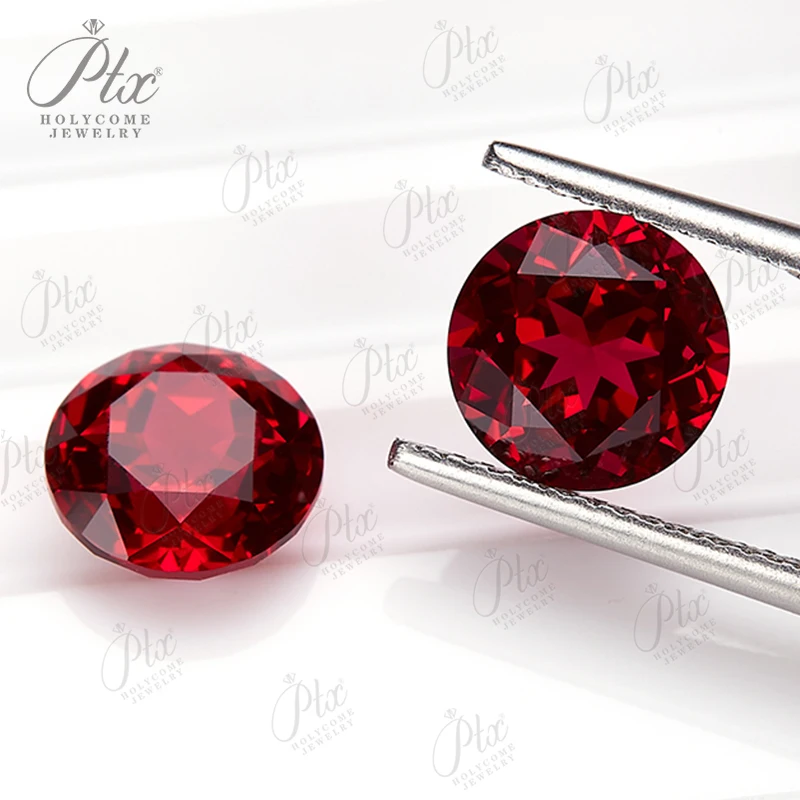 0.15-3.83ct مختبر نمت روبي شكل دائري حمامة الدم الأحمر اللون أحجار كريمة مفكوكة مع شهادة AGL حجر عالي الجودة للمجوهرات لتقوم بها بنفسك