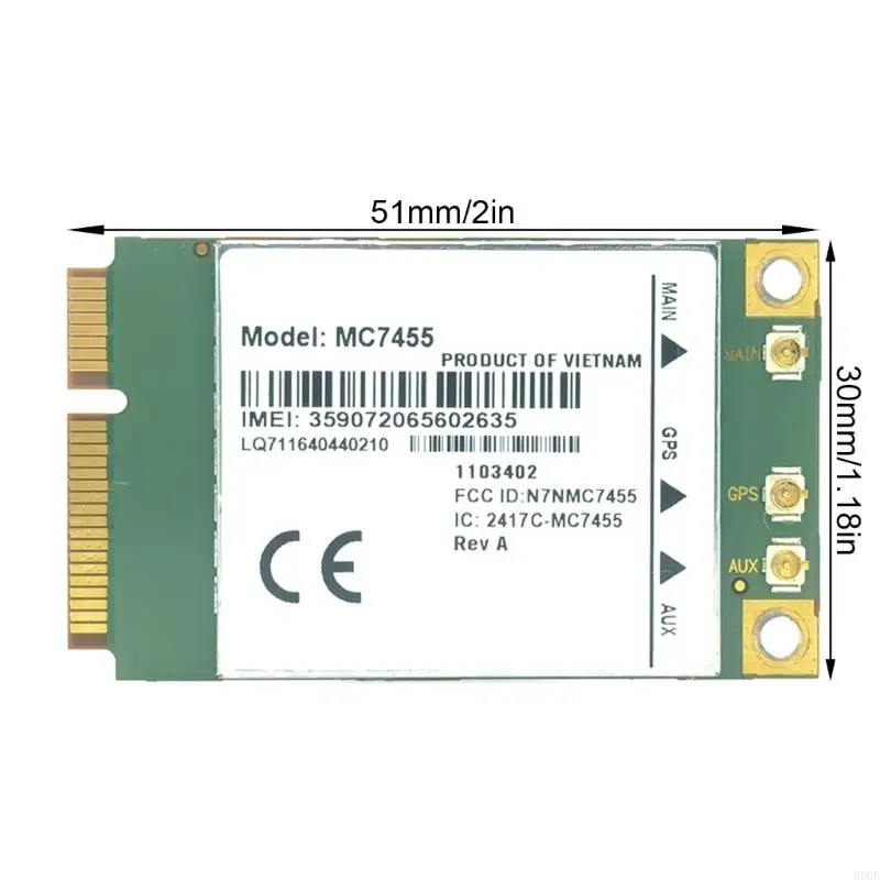 900F MC7455 Módulo 4G LTE Ligero compilación Cifrado datos avanzados optimizado para solución conexión a largo plazo
