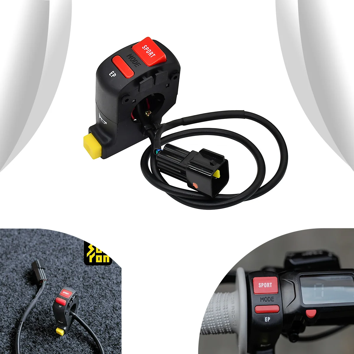 

Motorcycle Horn Switch Buttons SPORT/EP Power Mode Selector Switch For Sur-Ron Surron Sur Ron Light Bee S X Off-Road Electric