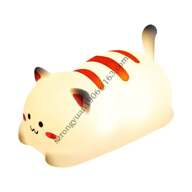 

Adorable Cats Rechargeable Lamp Colorful Light Silicone Texture Suitable for Comfortable Environment .Q0KF