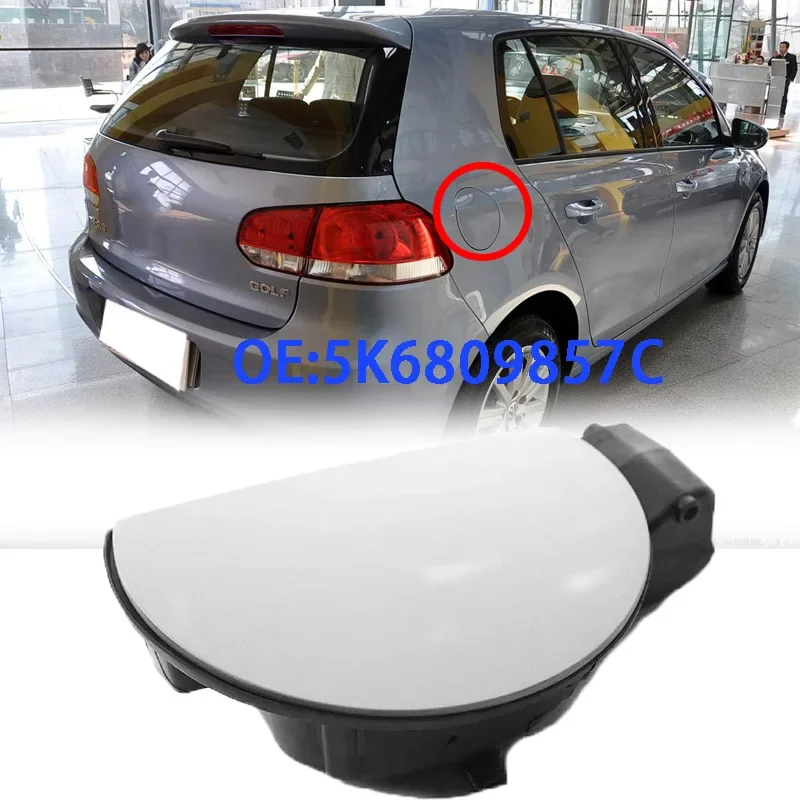 

For Golf 6 2009-2012 Fuel Gas Tank Filler Door Lid Flap Cover Unprimed 5K6809857C leak proof