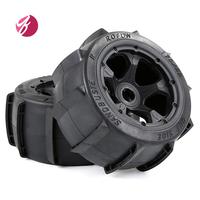 A12F-New 2Pcs Upgrade Rear Sand Paddles Desert Wheels Tires For 1/5 HPI ROVAN ROFUN KM BAJA 5B Rc Car Parts