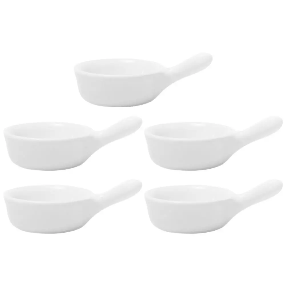 Juego de 5 Tazones de Cerámica para Salsas, Mini Platos para Aperitivos, Postres, Sushi, Jengibre, Ajo, Aceite de Chile y Vinagre, para el Hogar o Restaurantes